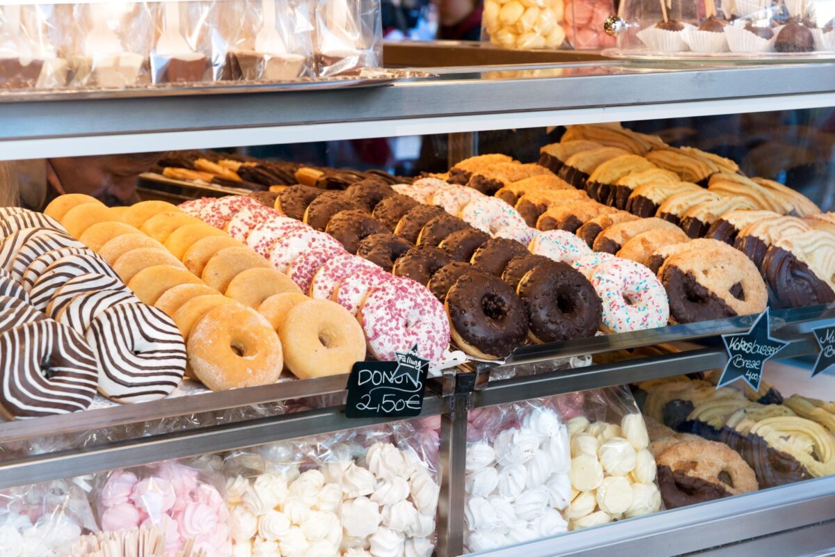 colorful arrangement of donuts in Naples Florida 